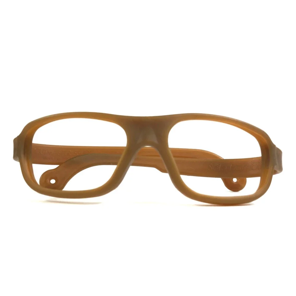 Solo Bambini Eyeglasses Frames SCOUTMASTER Rootbeer Brown Rubberized 55-22-135